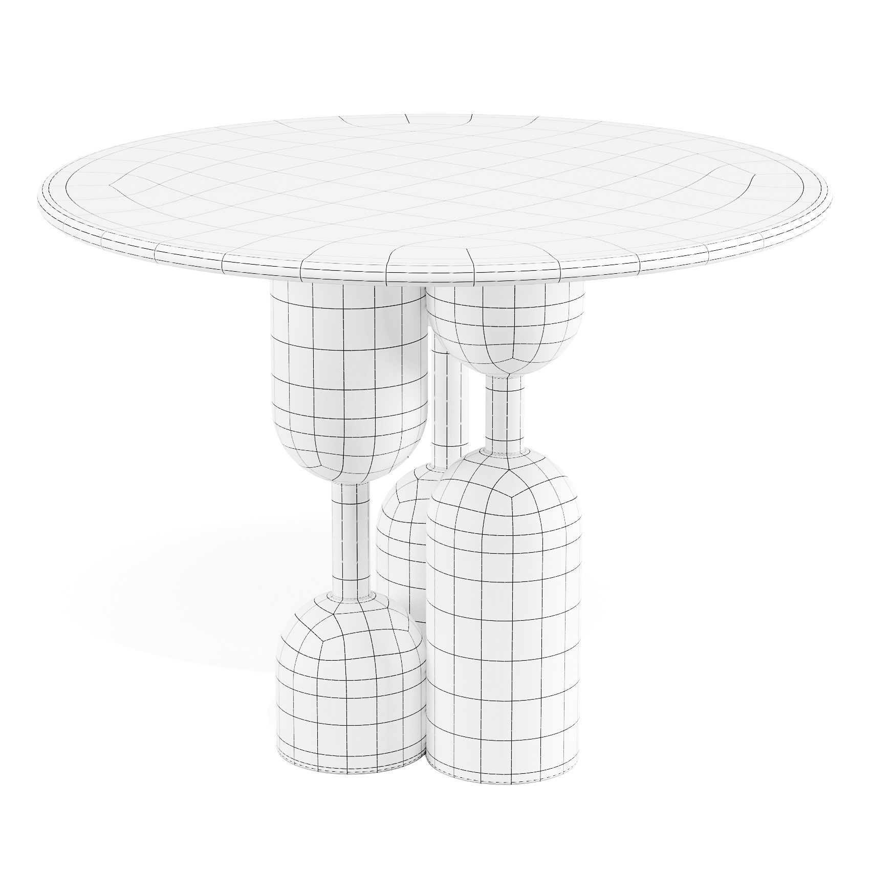 Artekura Baoba - Dining Tables Set 01 3D model_6