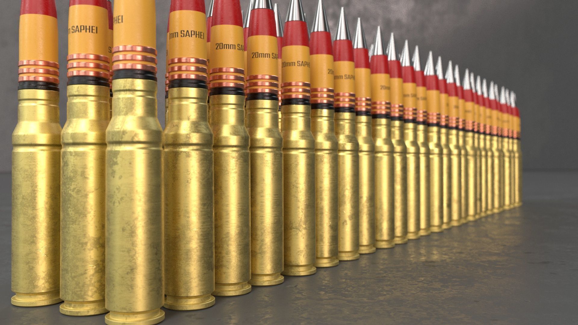 20mm Medium caliber rounds 3D model_11