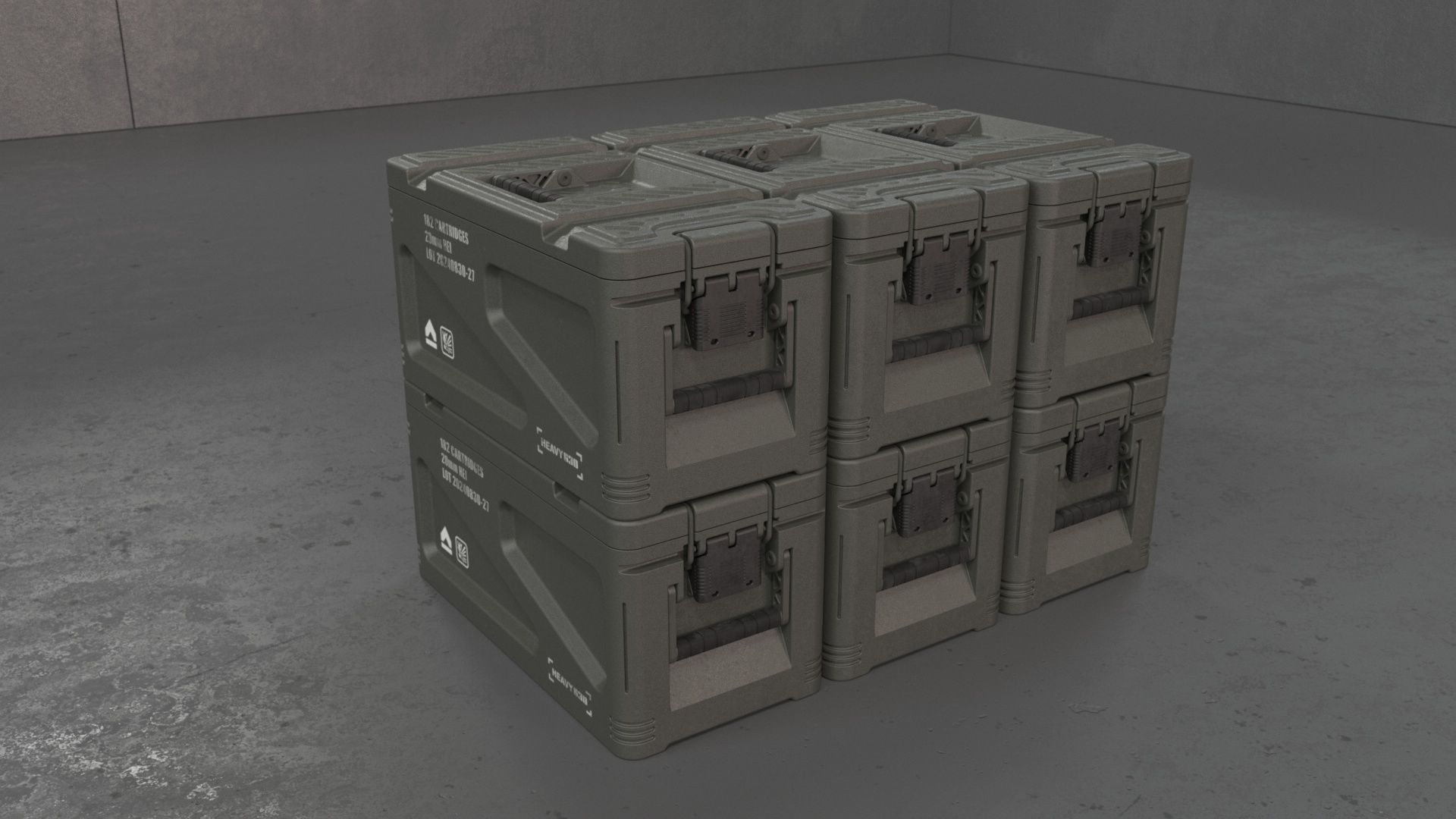 20mm Medium caliber rounds 3D model_27