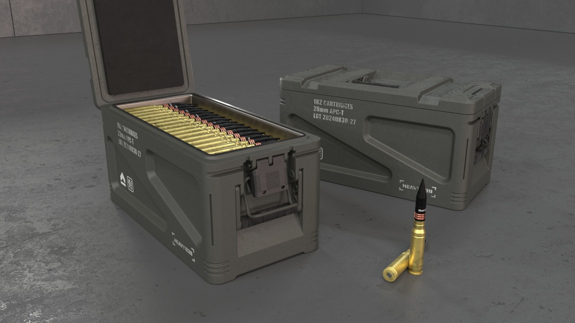 20mm Medium caliber rounds 3D model_37