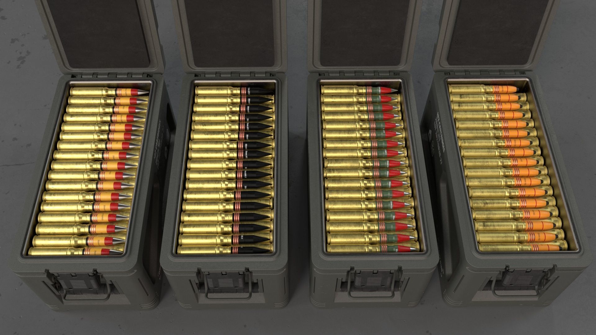 20mm Medium caliber rounds 3D model_3