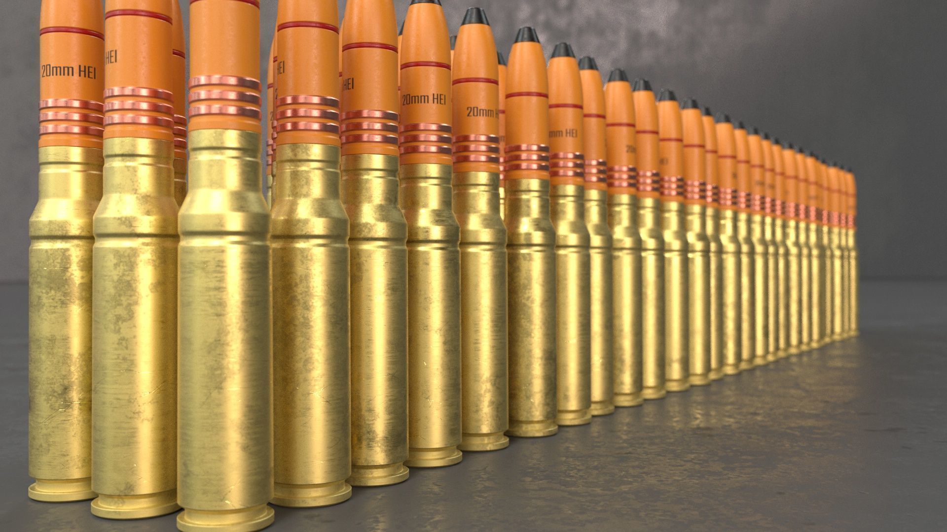 20mm Medium caliber rounds 3D model_9