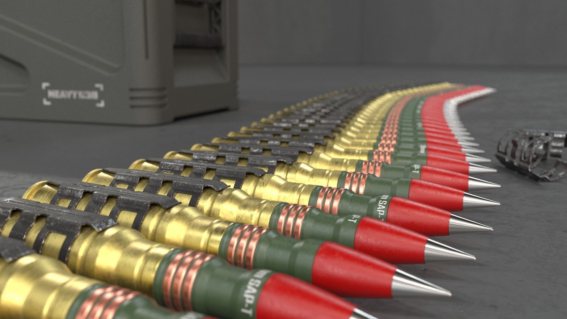20mm Medium caliber rounds 3D model_6