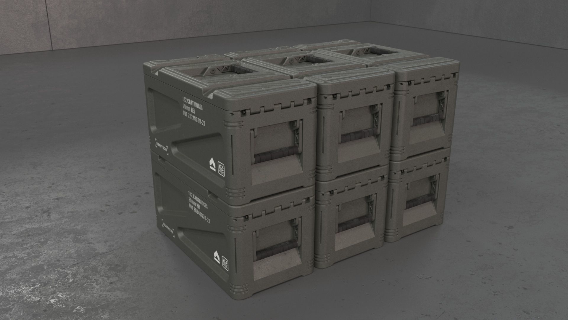 20mm Medium caliber rounds 3D model_30