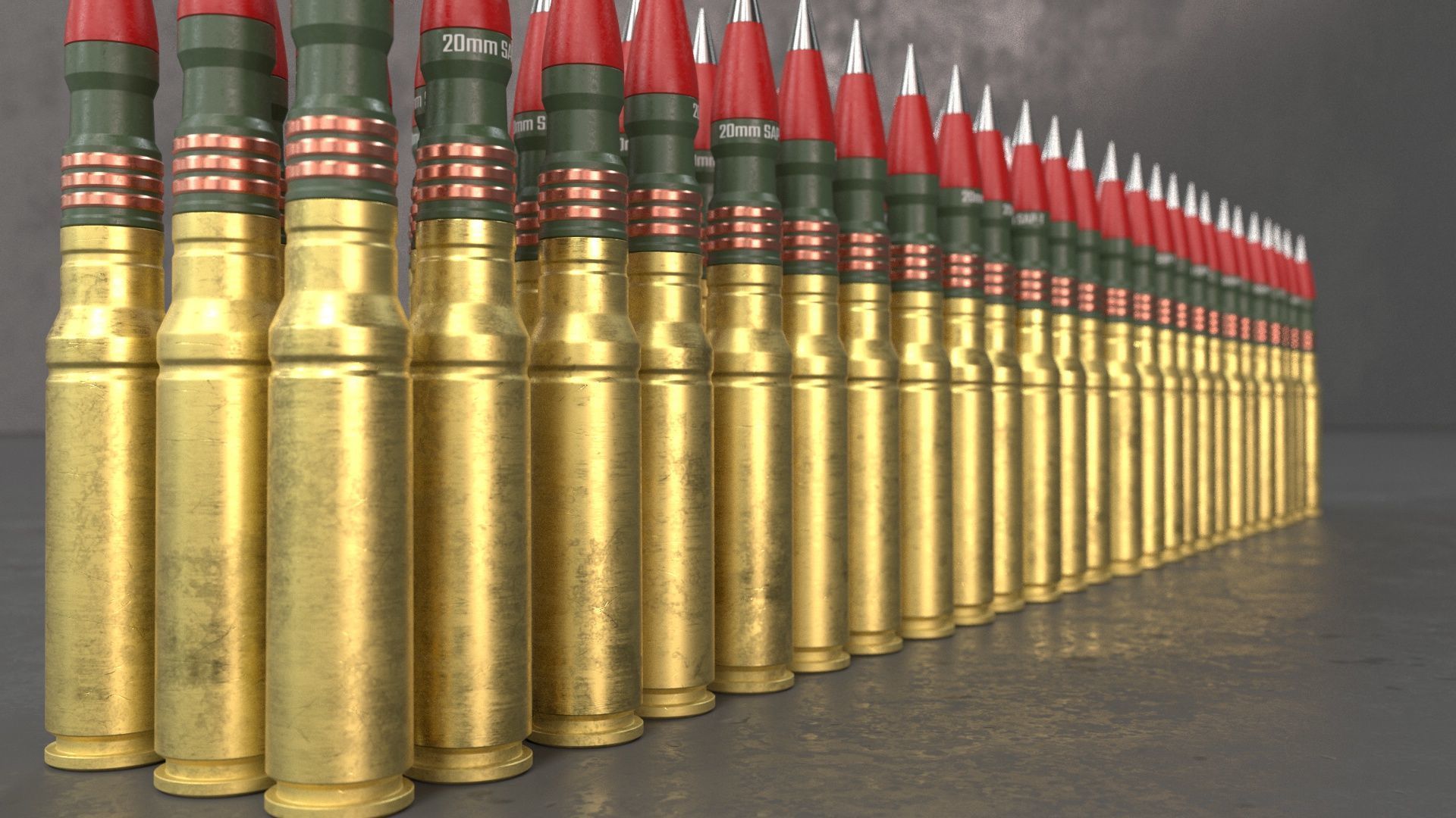 20mm Medium caliber rounds 3D model_10