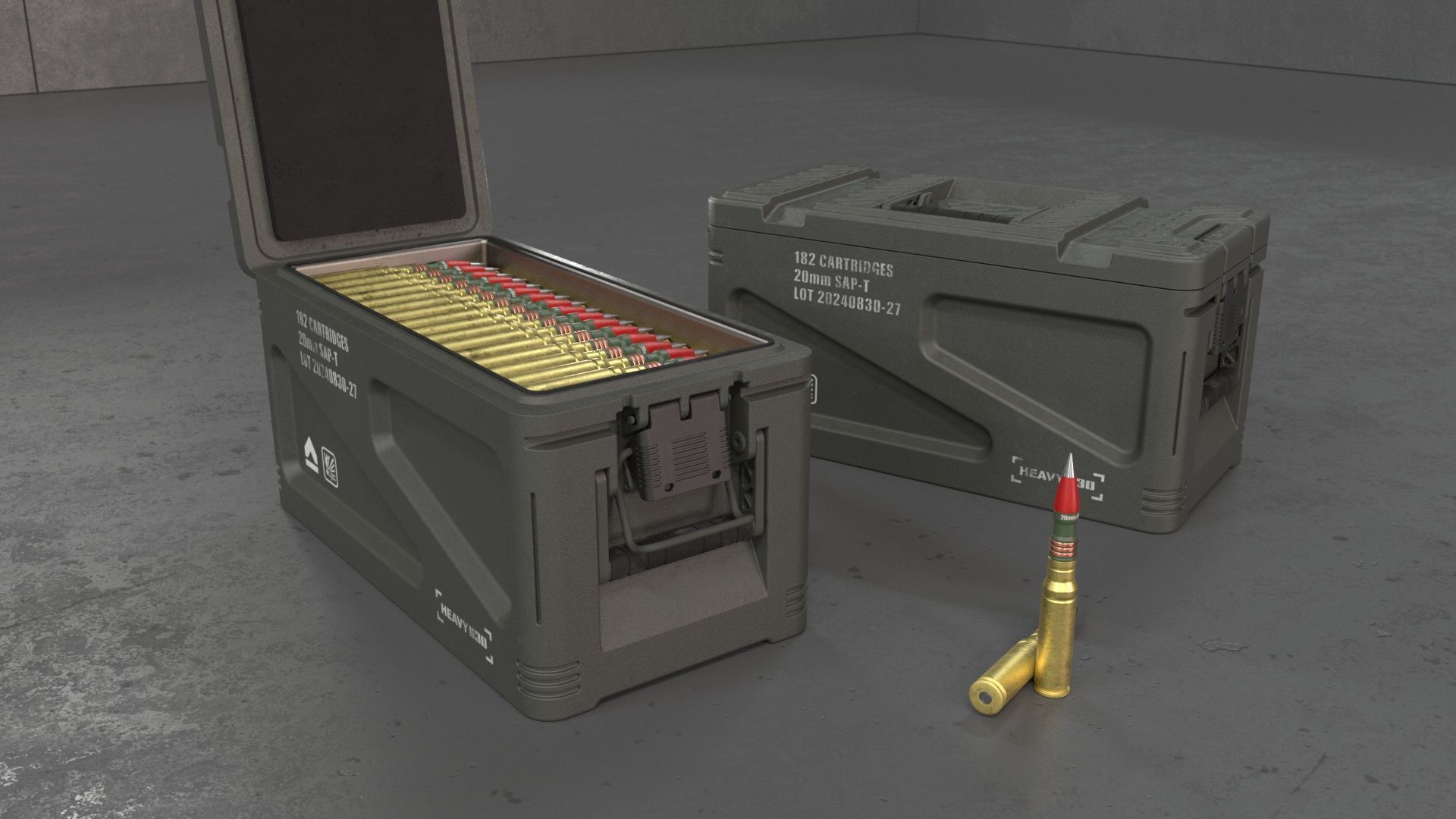 20mm Medium caliber rounds 3D model_39