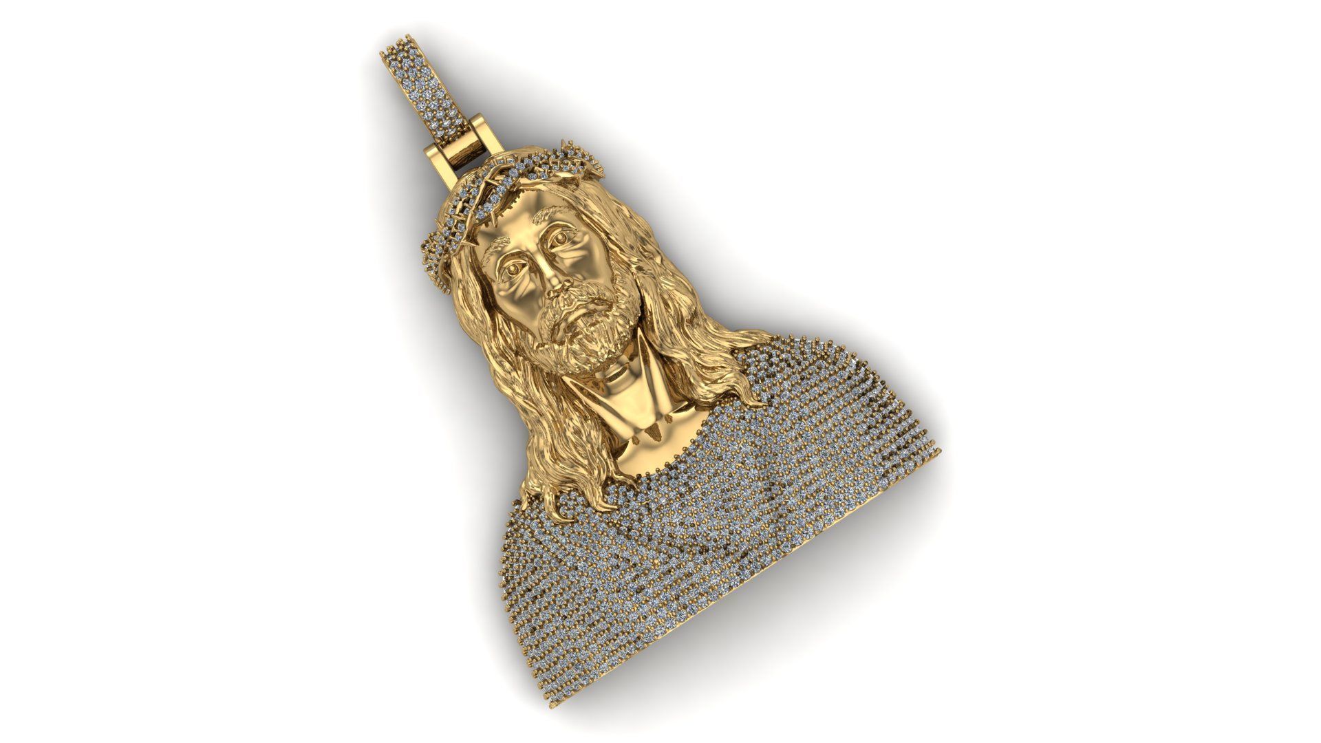 Jesus Portrait 3D print model_1