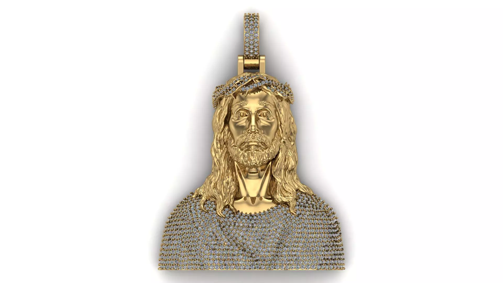Jesus Portrait 3D print model_0