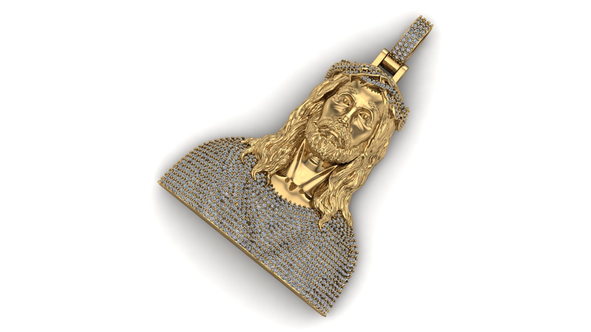 Jesus Portrait 3D print model_2