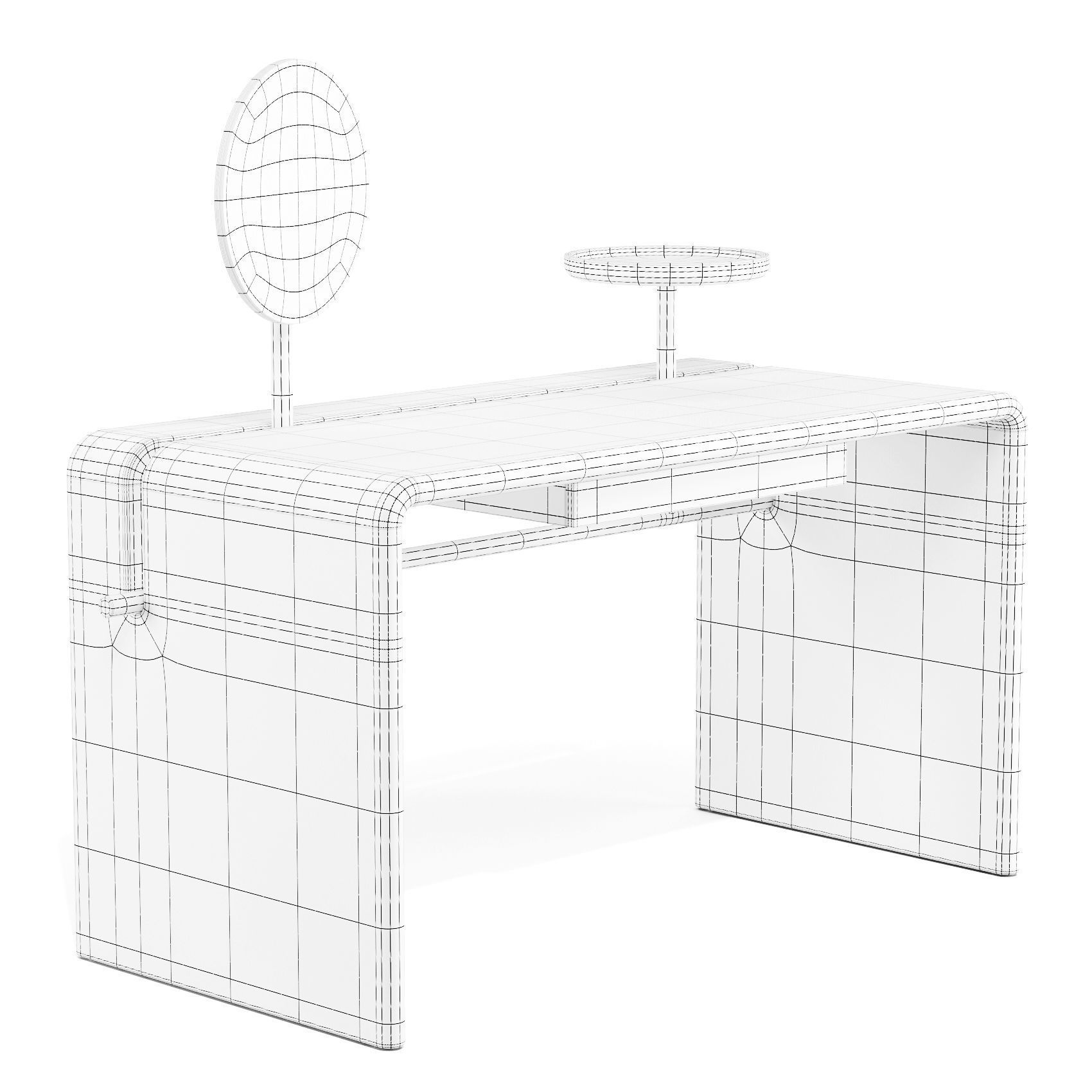 Durame Butter Toiletta - Writing Desk 3D model_5
