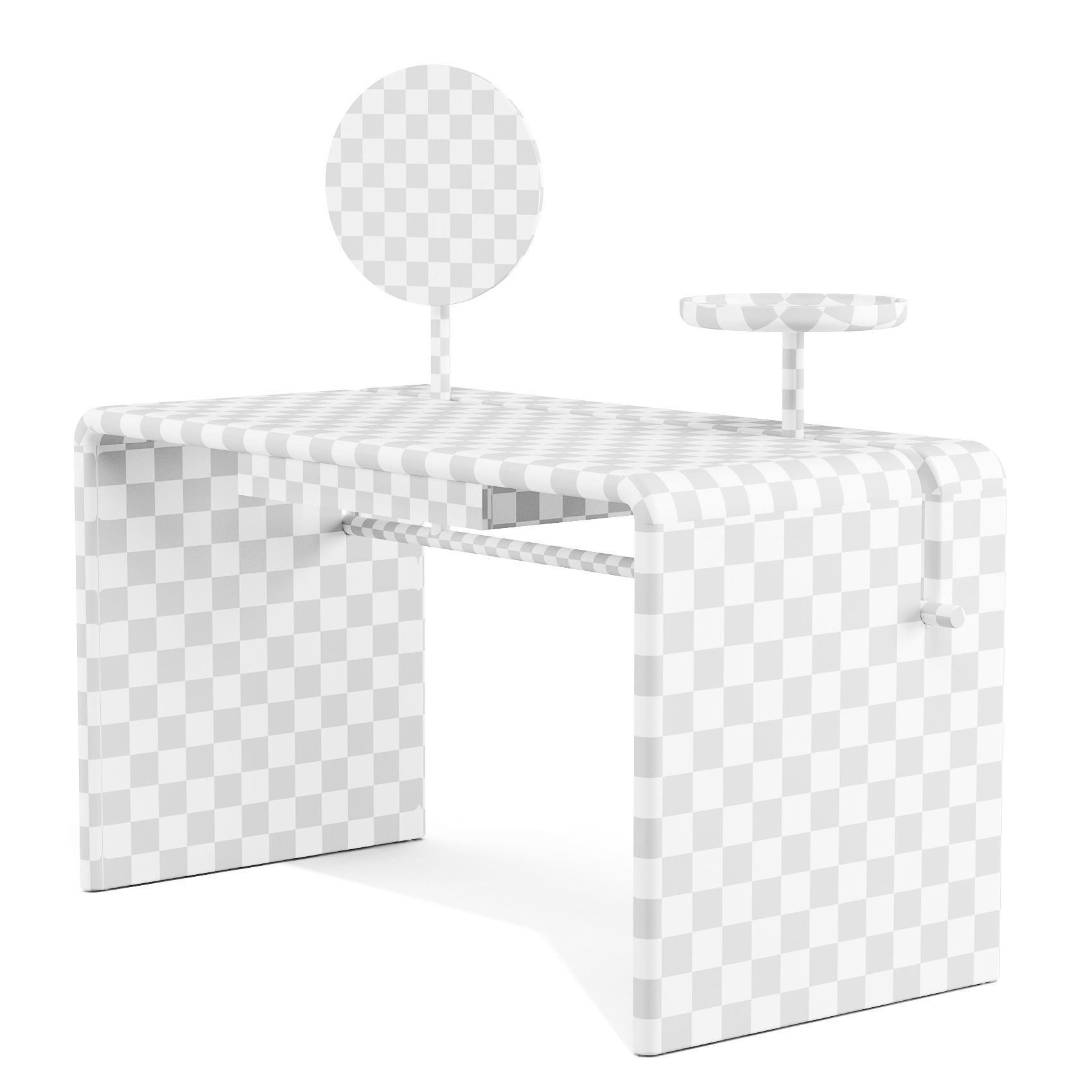 Durame Butter Toiletta - Writing Desk 3D model_4