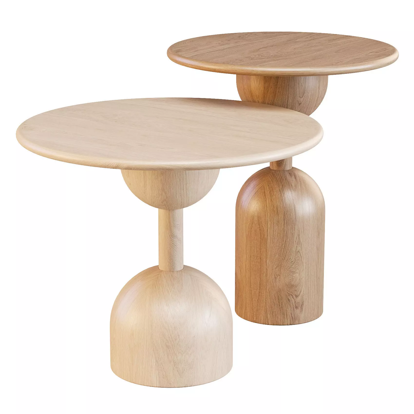 FormaBruta Baoba - Coffee and Side Tables Set 01 3D model