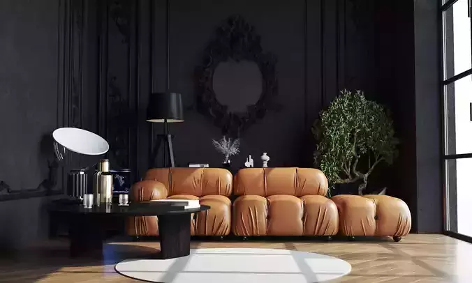 Interior in neoclassical style