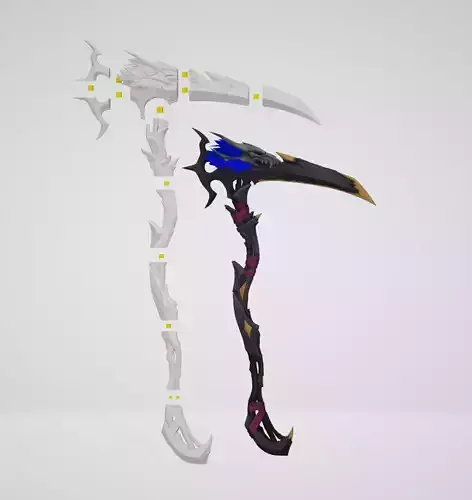 VALORANT NOCTURNUM KNIFE-VALORANT NOCTURNUM SCYTHE-NOCTURNUM 3D print model