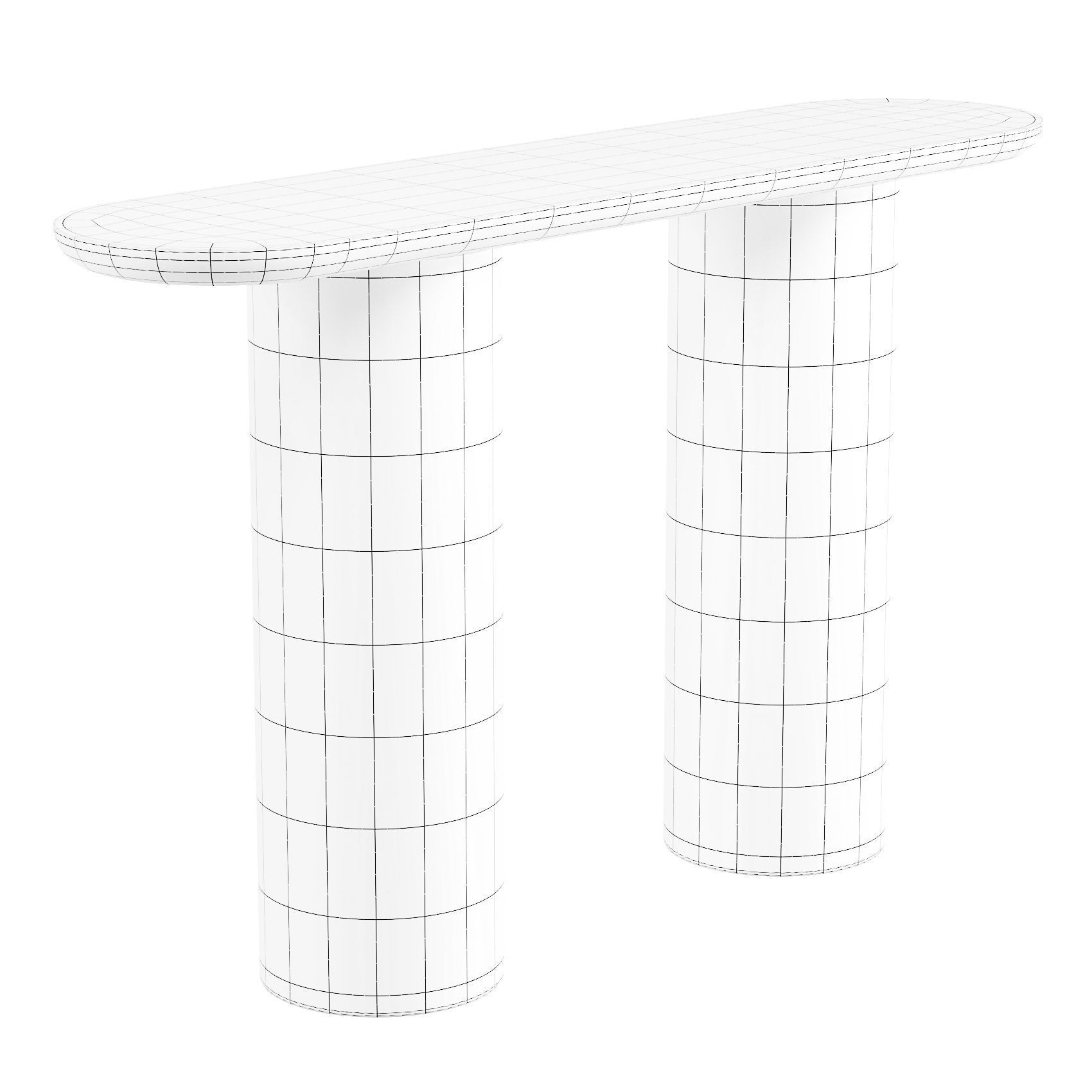 EStudioRain Porto - Console Table 3D model_5