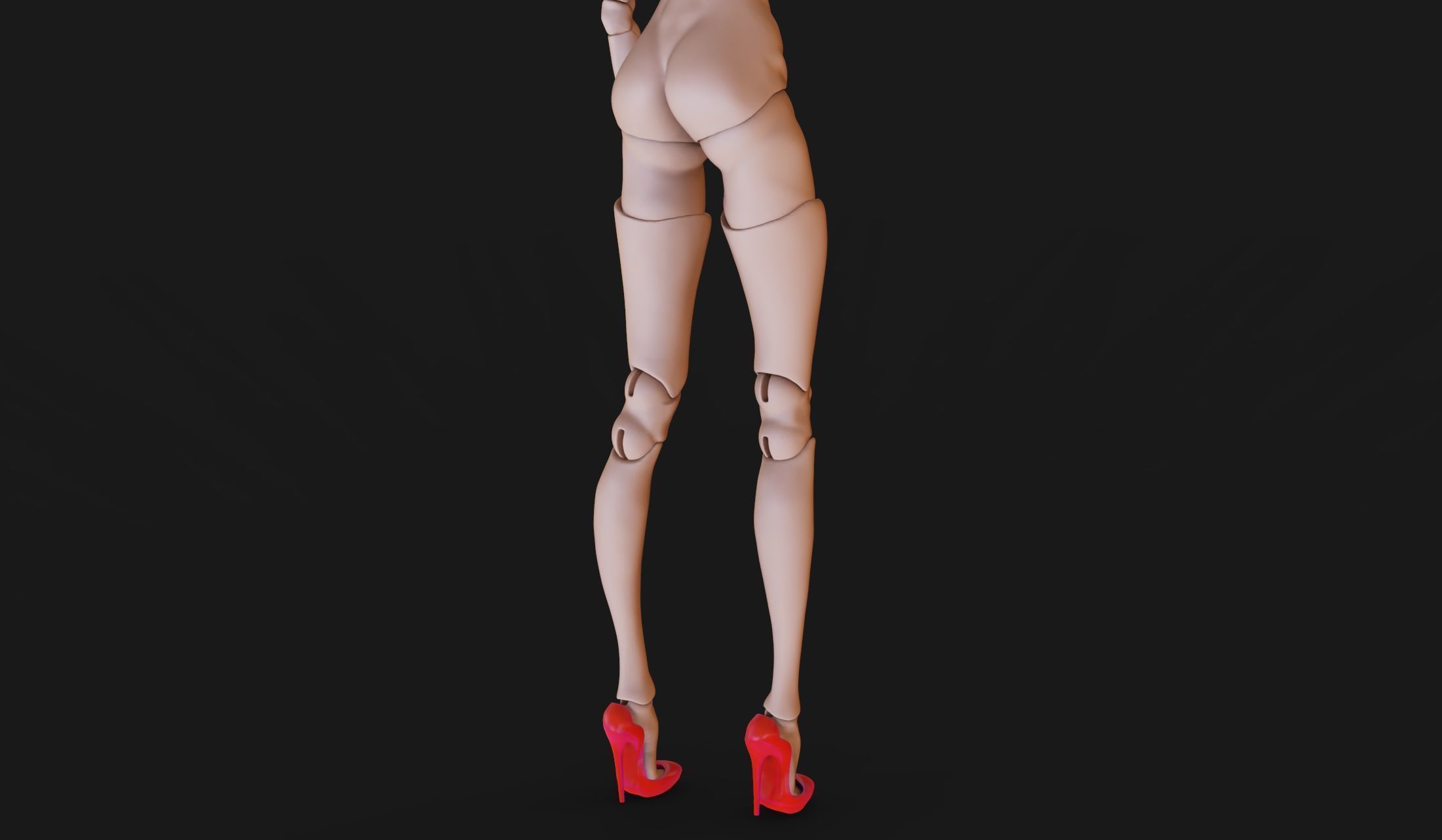 doll Shoes print BJD Doll articulated dolls bjd 3D print model_8