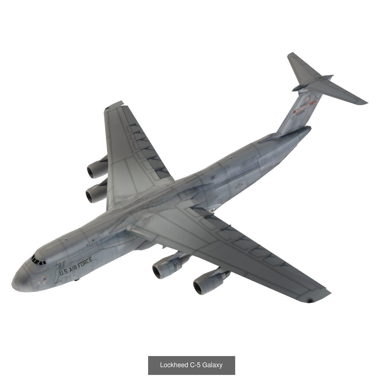 Modern military aircraft set - 32 models 3D Model Collection_36
