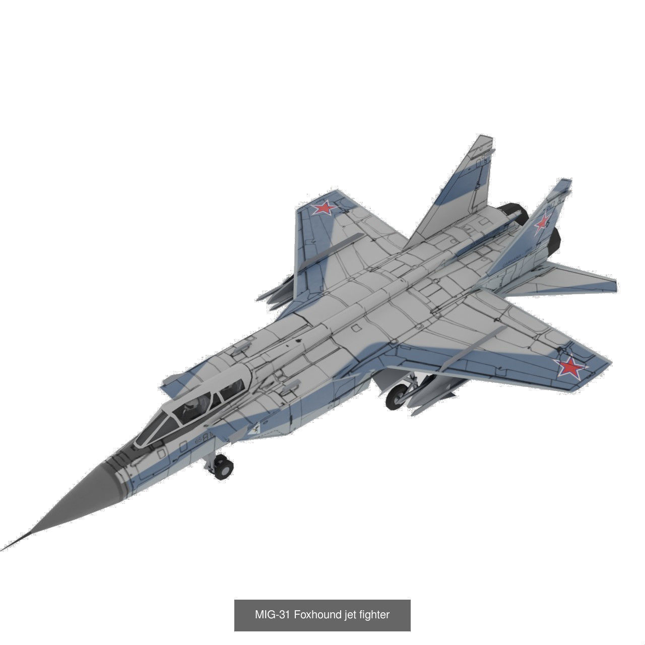 Modern military aircraft set - 32 models 3D Model Collection_27