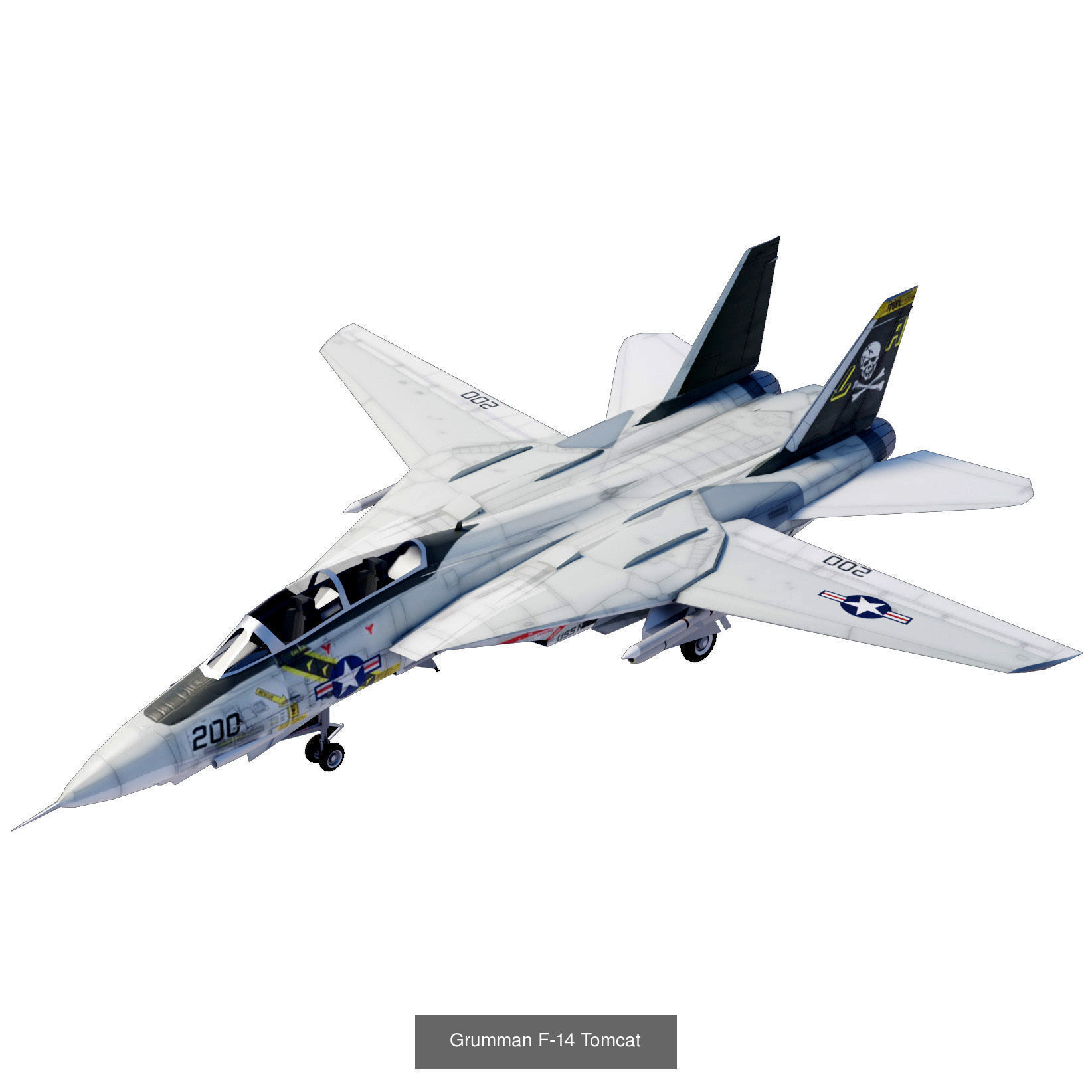 Modern military aircraft set - 32 models 3D Model Collection_30