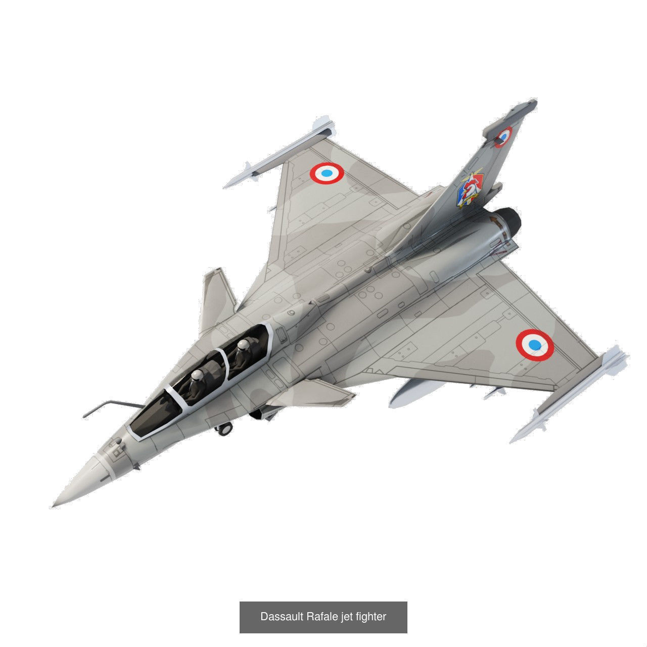 Modern military aircraft set - 32 models 3D Model Collection_22