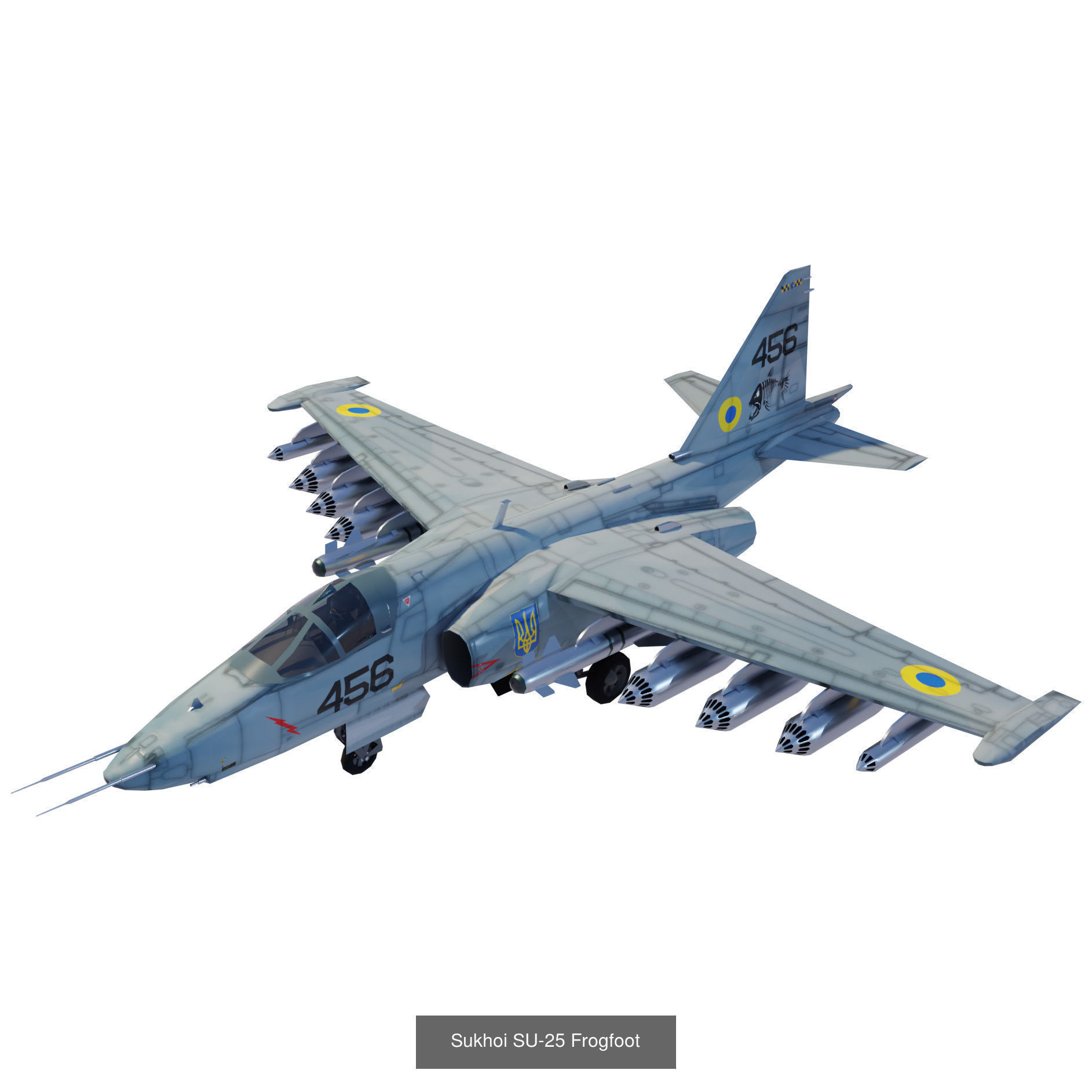 Modern military aircraft set - 32 models 3D Model Collection_33