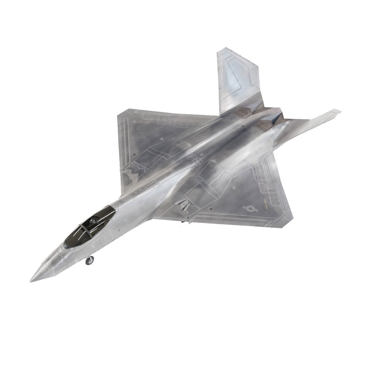 Modern military aircraft set - 32 models 3D Model Collection_44