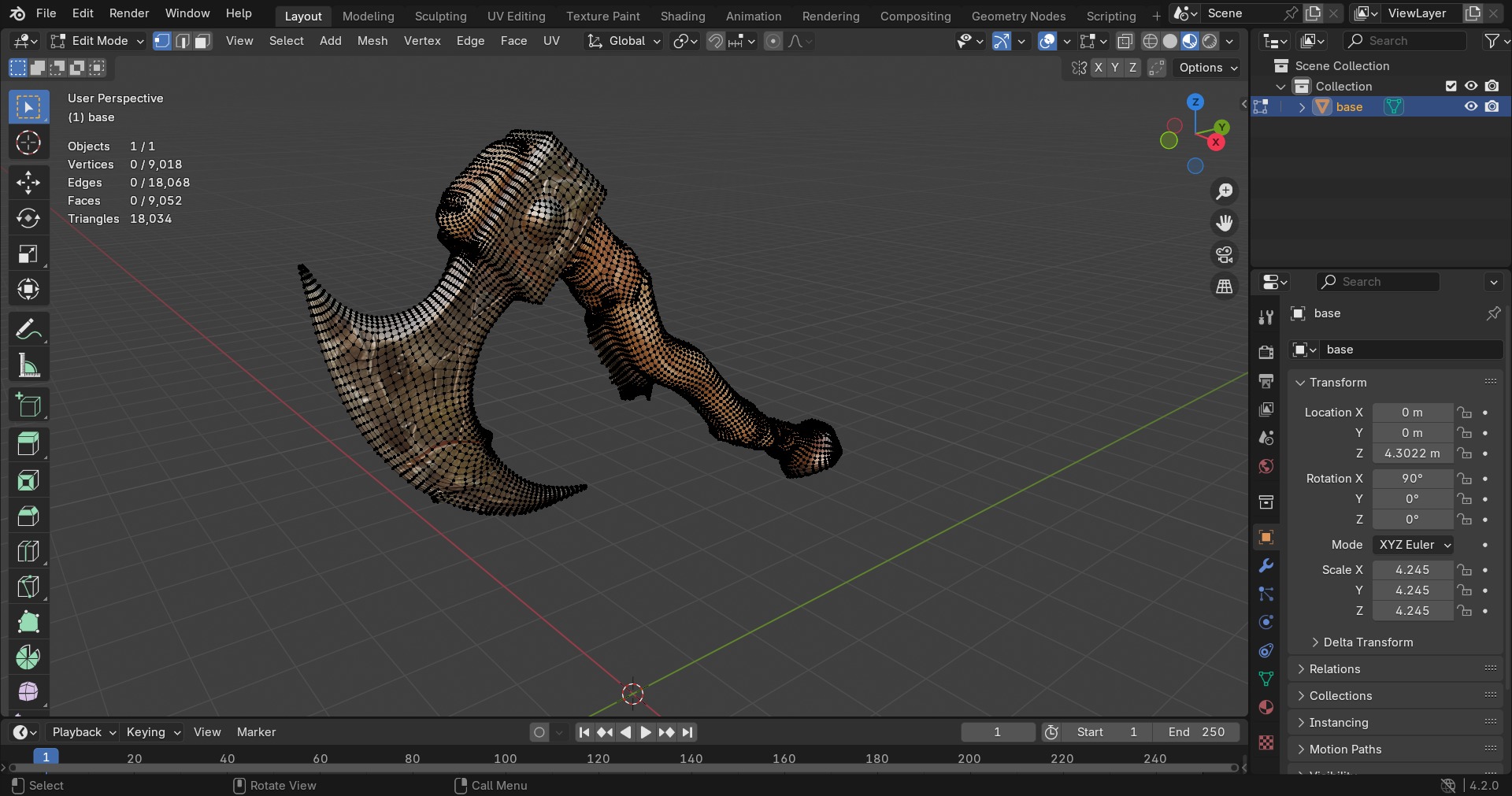 Original Concept 3D Battle Axe Model Low-poly 3D model_2