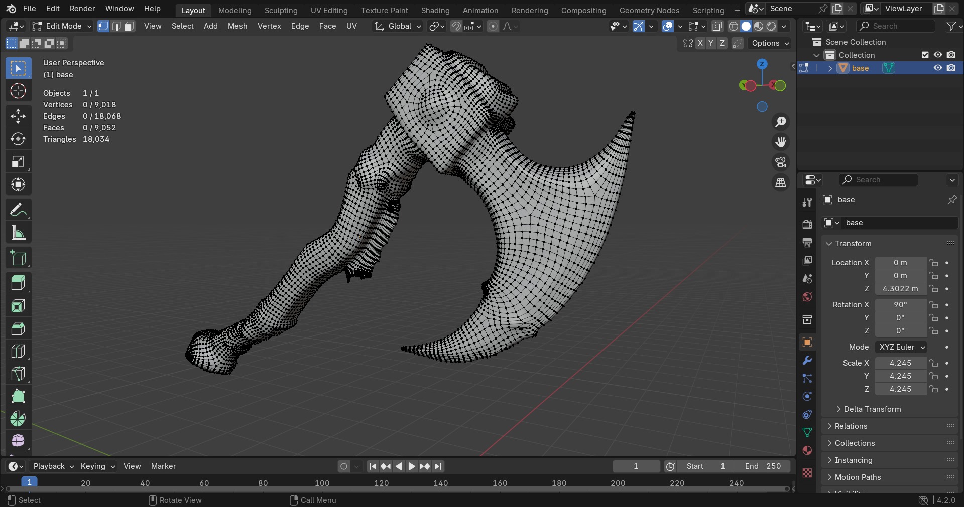 Original Concept 3D Battle Axe Model Low-poly 3D model_4