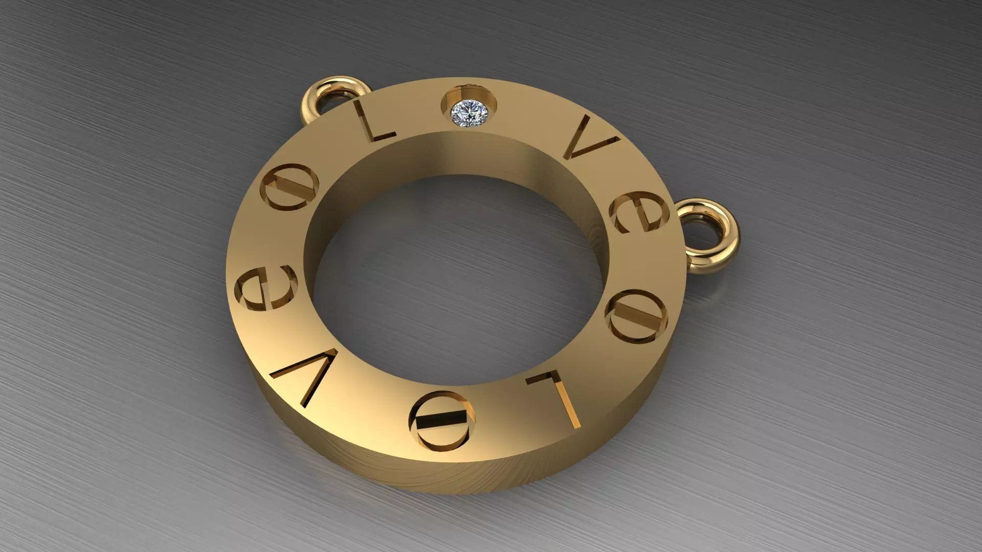Necklaces LOVE 3D printed model Free 3D print model