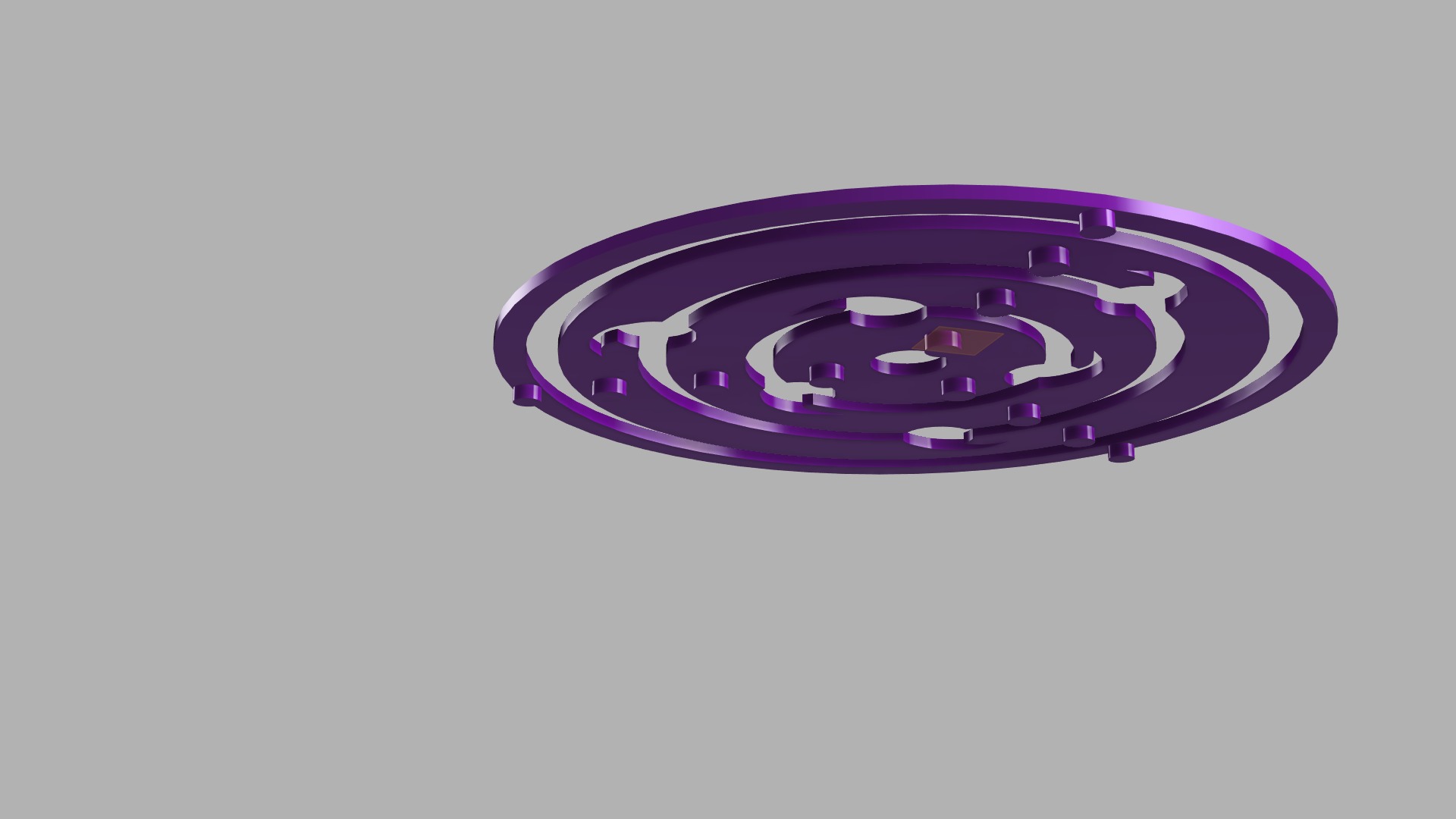 Naruto-Themed 3D Printable Sasukes Rinnegan Coaster 3D print model_2