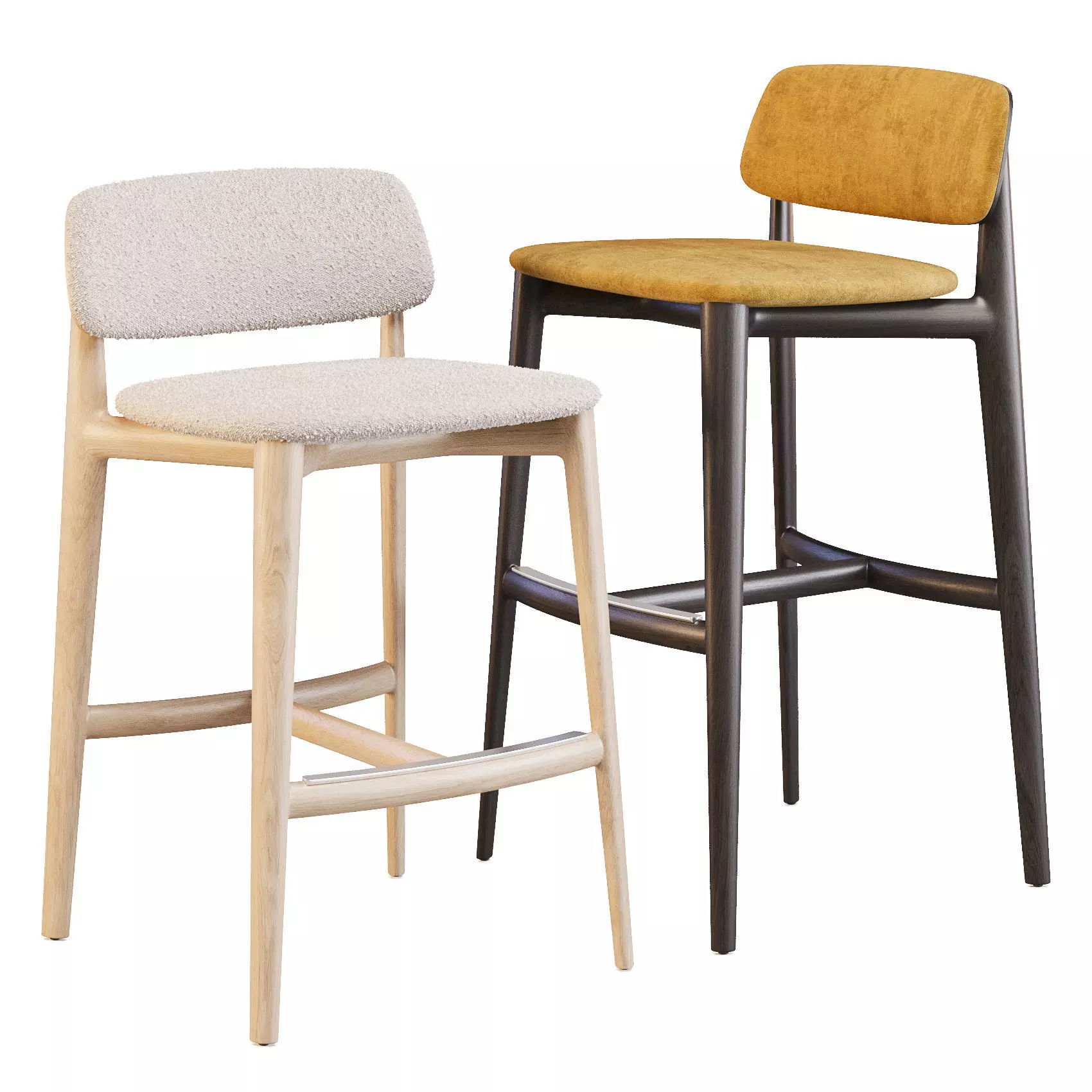 Poliform Curve - Bar and Counter Stool 3D model