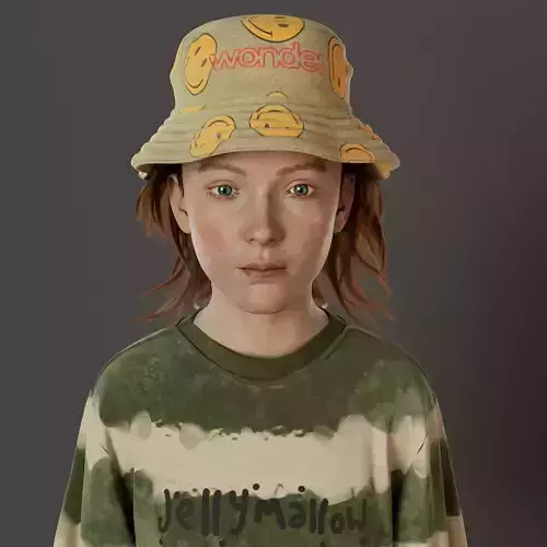 HYPER REALISTIC 3D KID GIRL