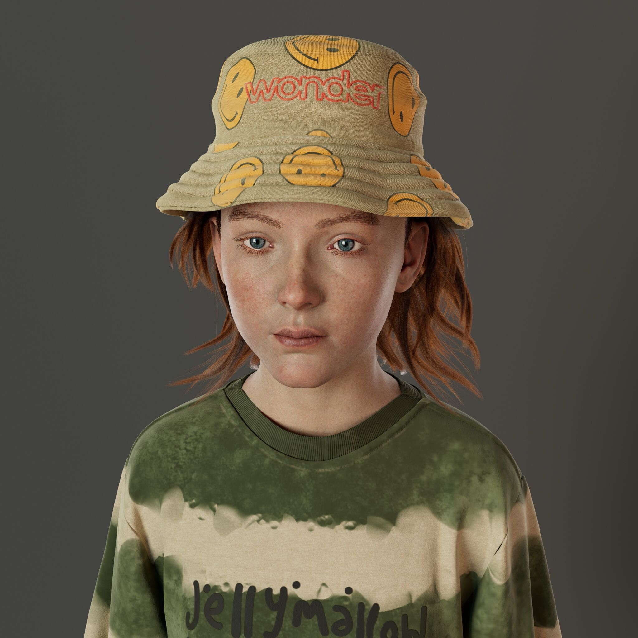 HYPER REALISTIC 3D KID GIRL 3D model_2
