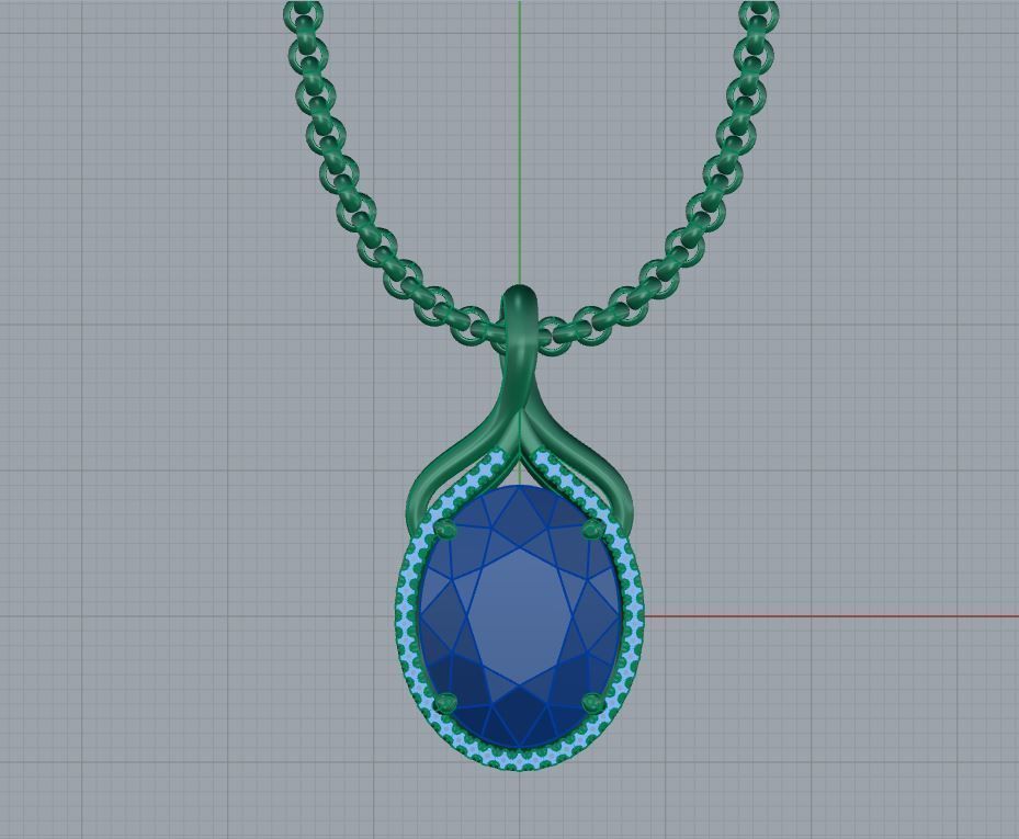 Nice pendant 3D print model_4