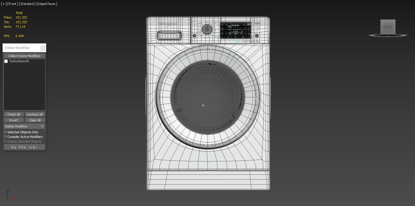 Whirlpool FDLR80250 8kg Front Load Washing Machine 3D model_3