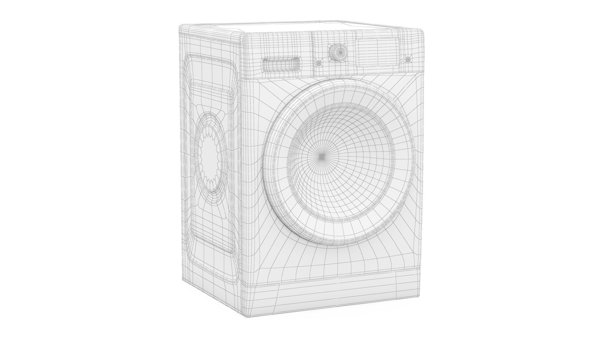 Whirlpool FDLR80250 8kg Front Load Washing Machine 3D model_2