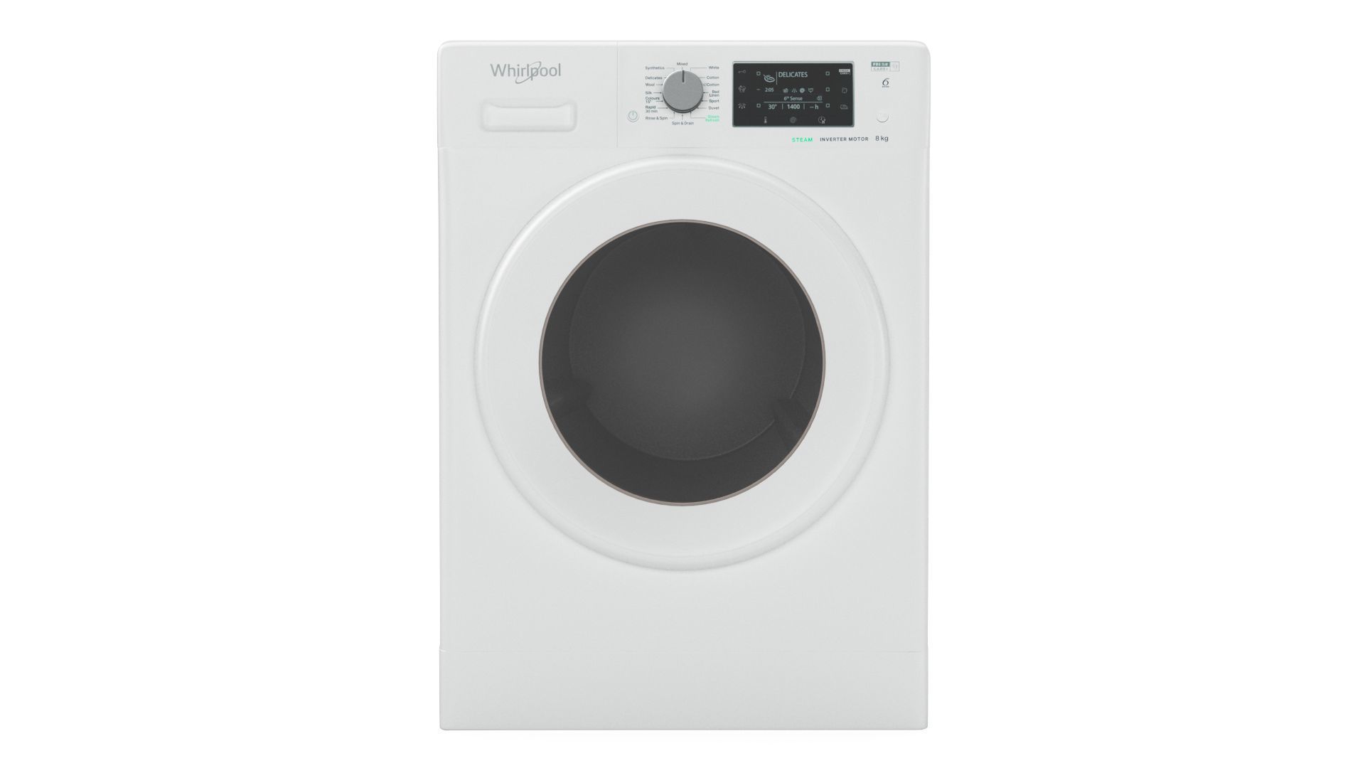 Whirlpool FDLR80250 8kg Front Load Washing Machine 3D model_5