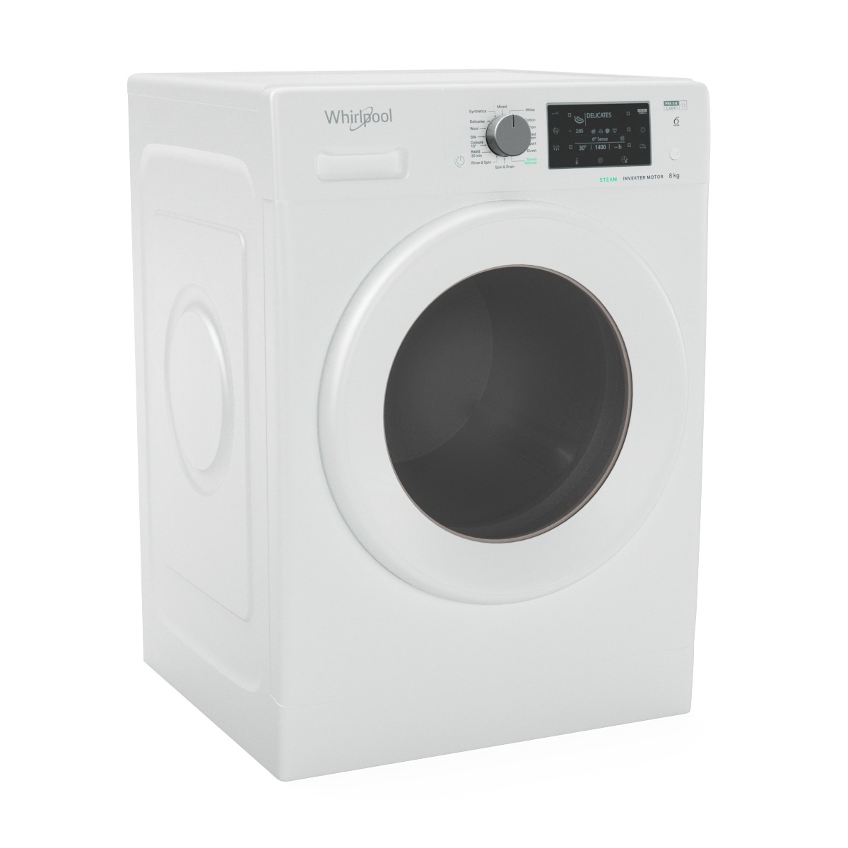 Whirlpool FDLR80250 8kg Front Load Washing Machine 3D model_15