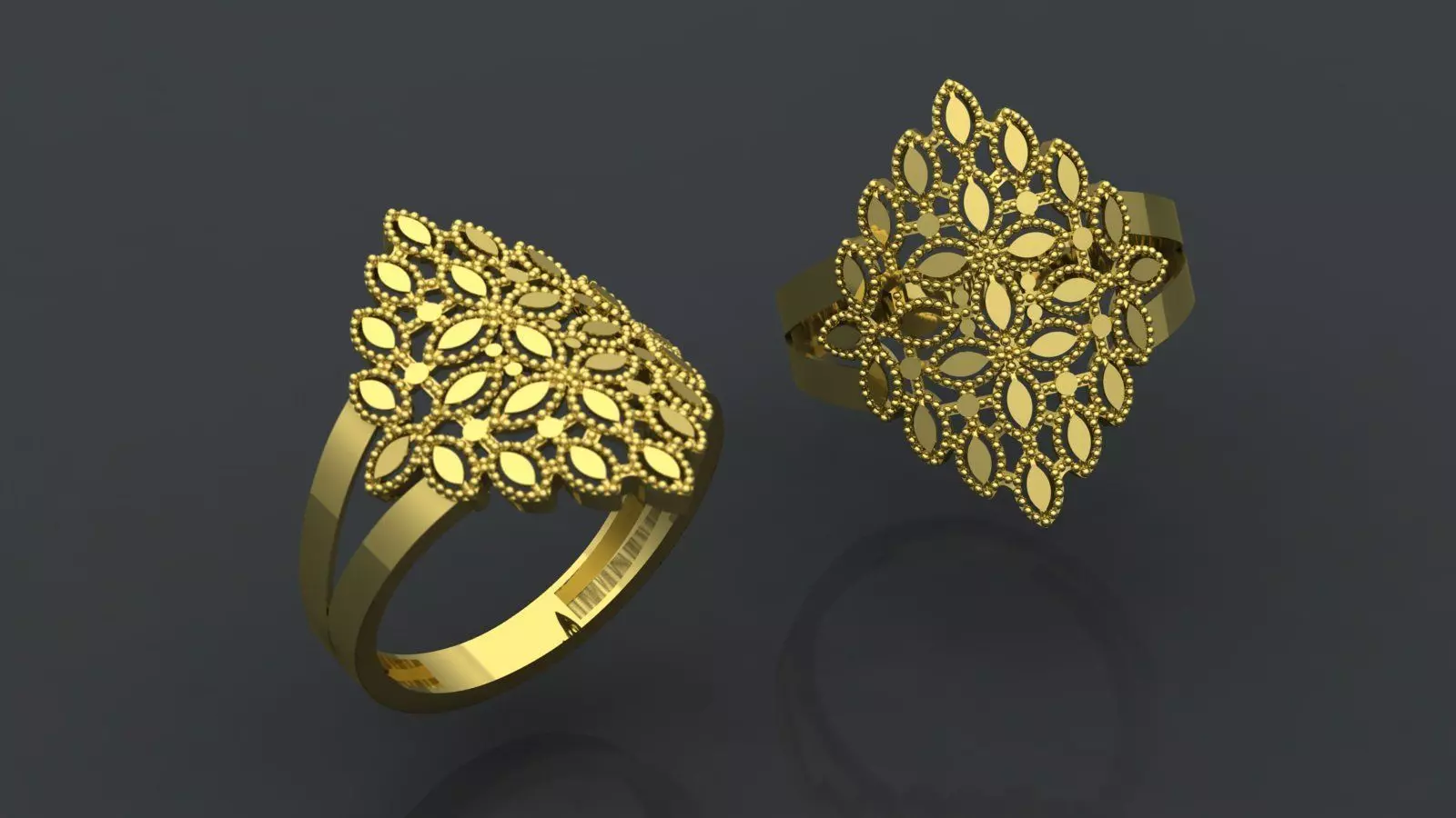 Fushion Women Ring Stone Free Including US Ring Sizes 3D print model