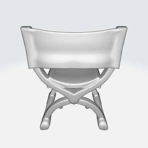 Vintage Folding Chair 3D model 7