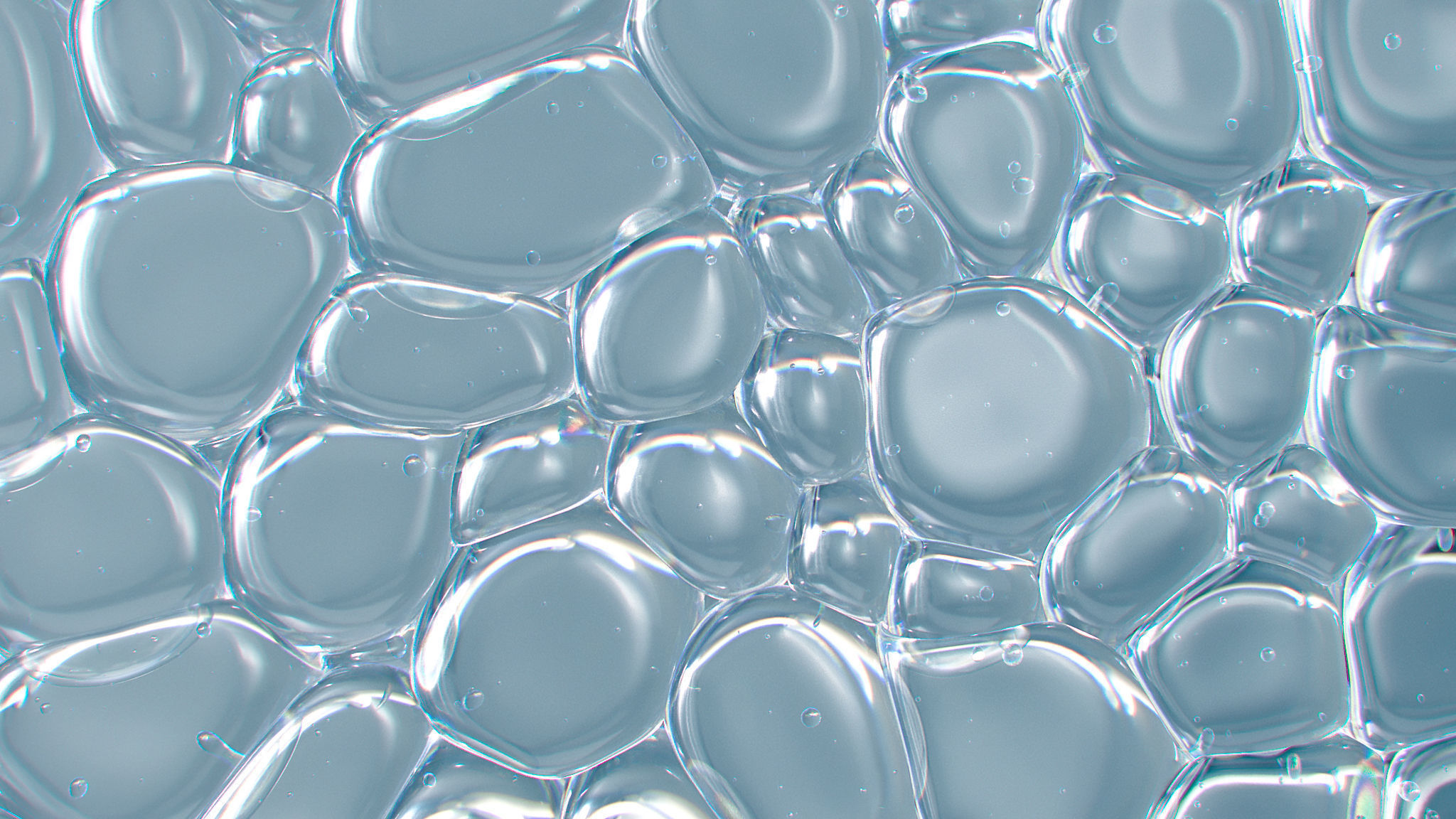Compressed Oil Bubbles 3D model_2