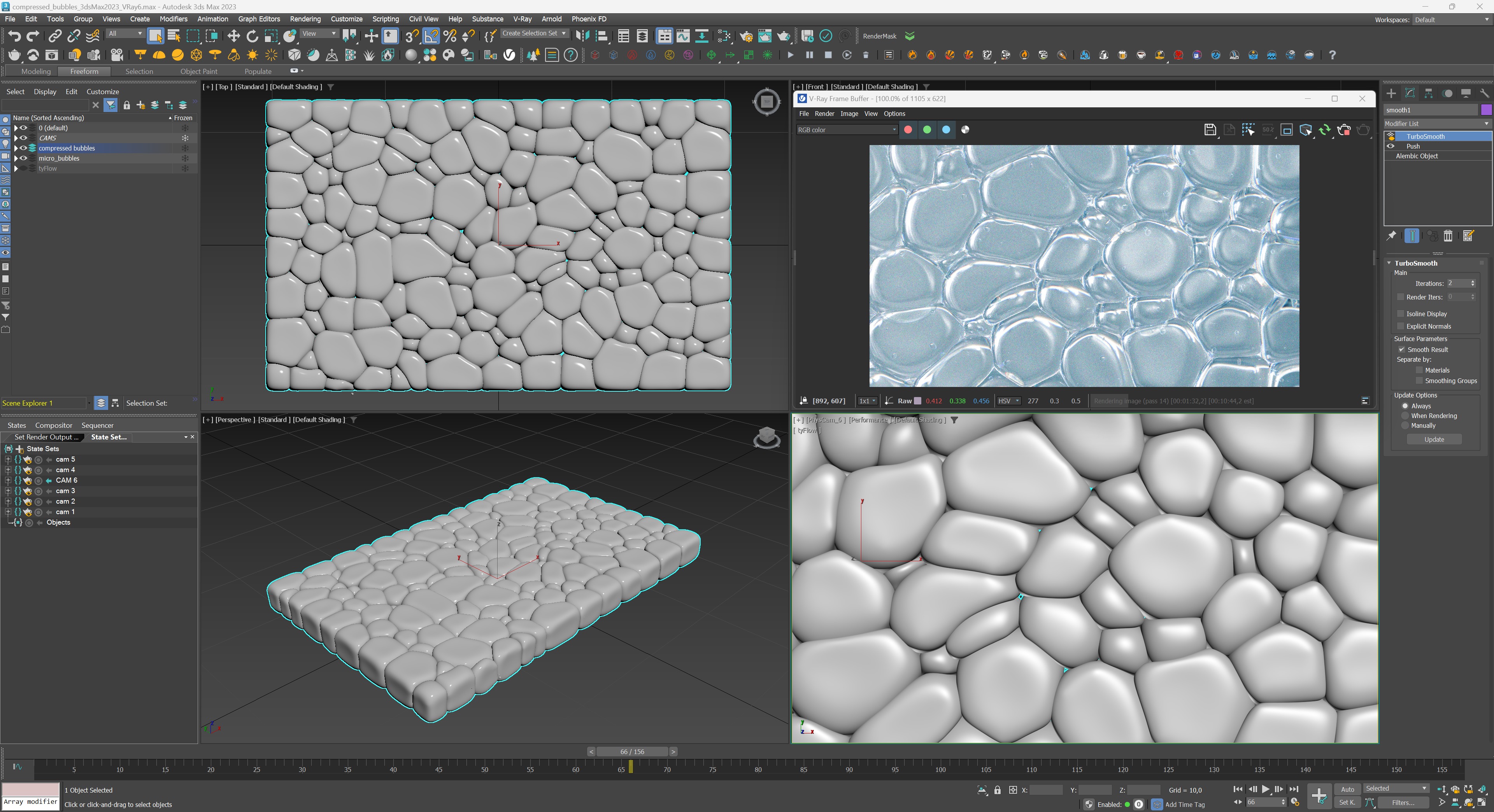 Compressed Oil Bubbles 3D model_5