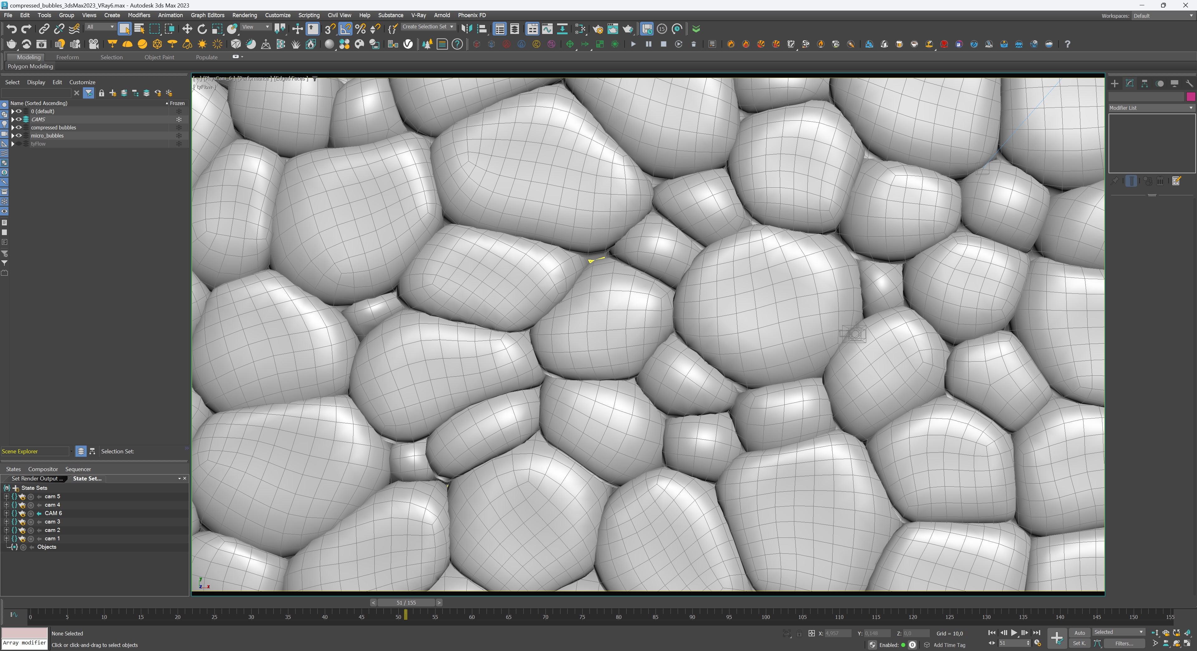 Compressed Oil Bubbles 3D model_4