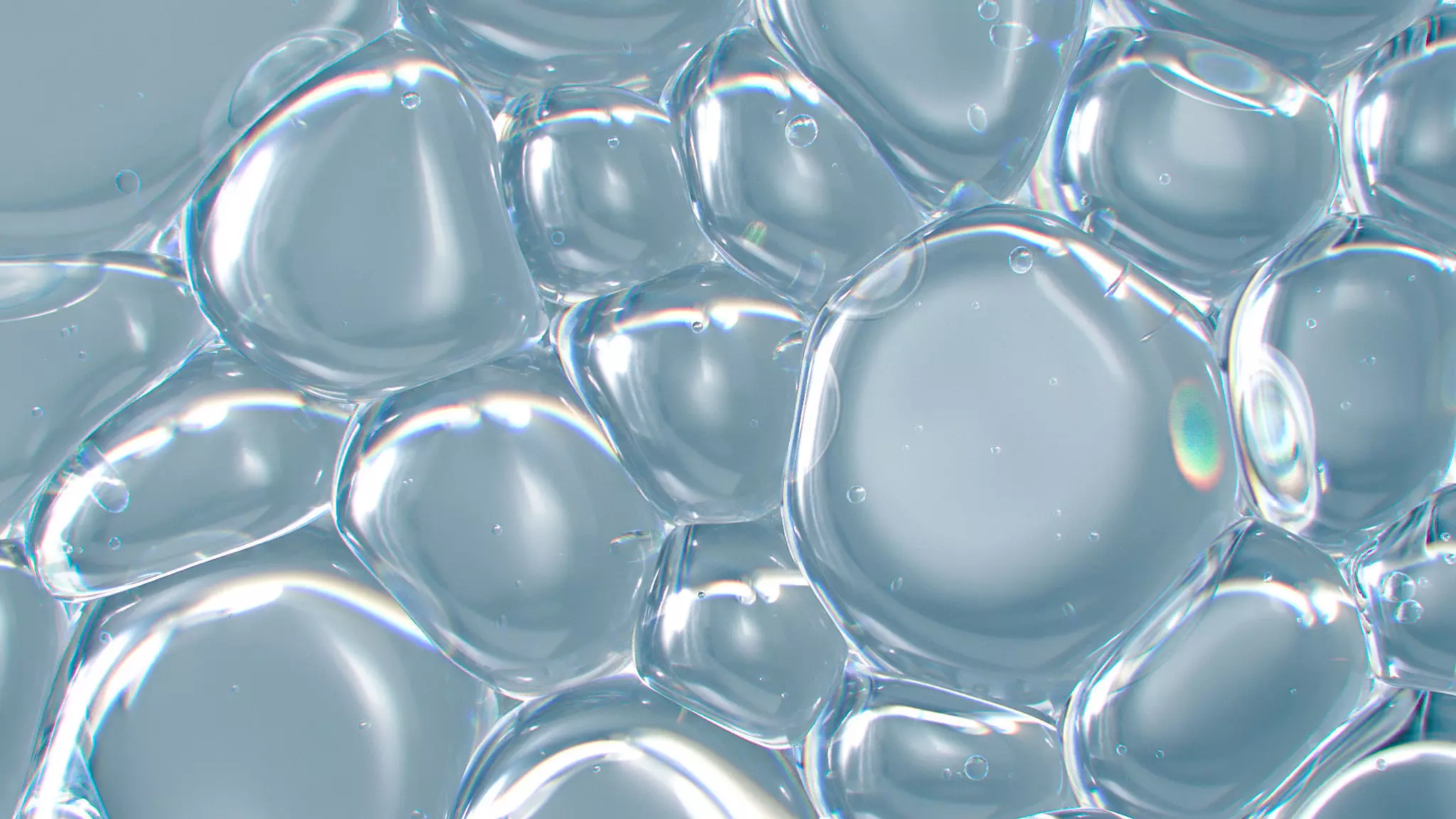 Compressed Oil Bubbles 3D model_0