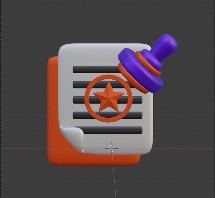 Library 3d Illustration Icon Pack 3D model_85