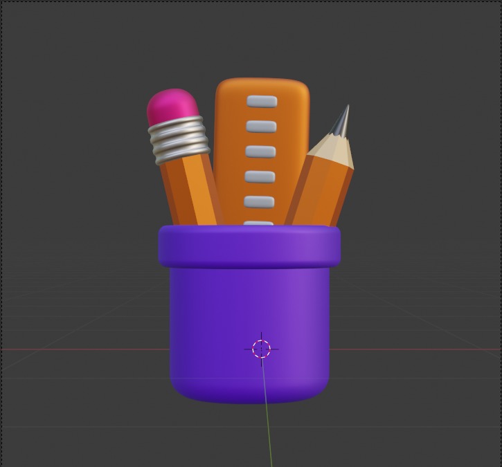 Library 3d Illustration Icon Pack 3D model_78