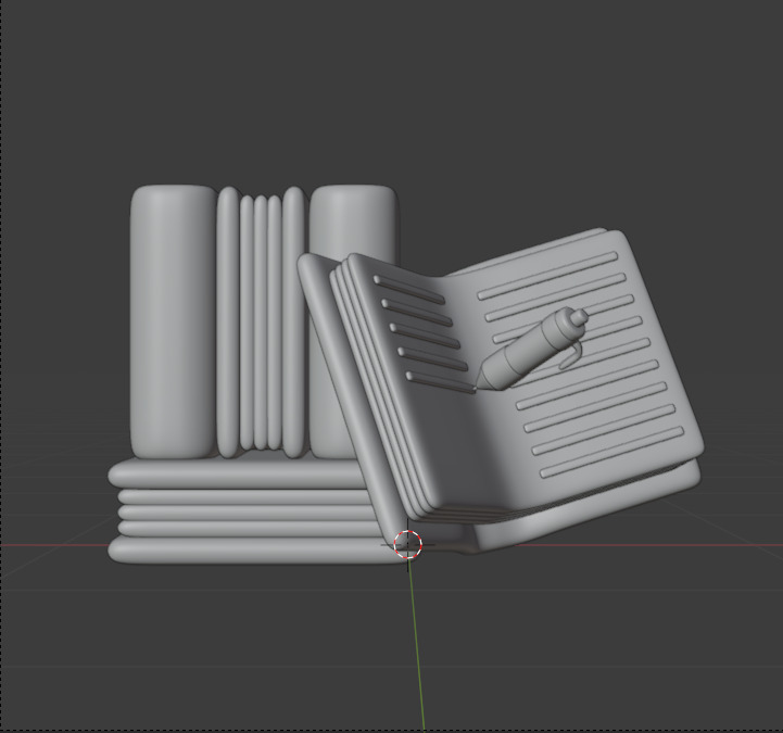 Library 3d Illustration  Icon Pack 3D model_91