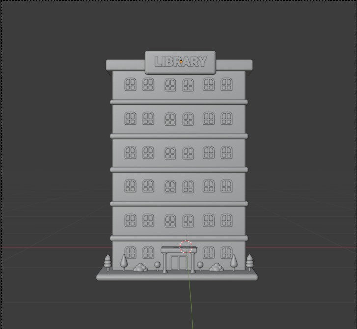 Library 3d Illustration  Icon Pack 3D model_63