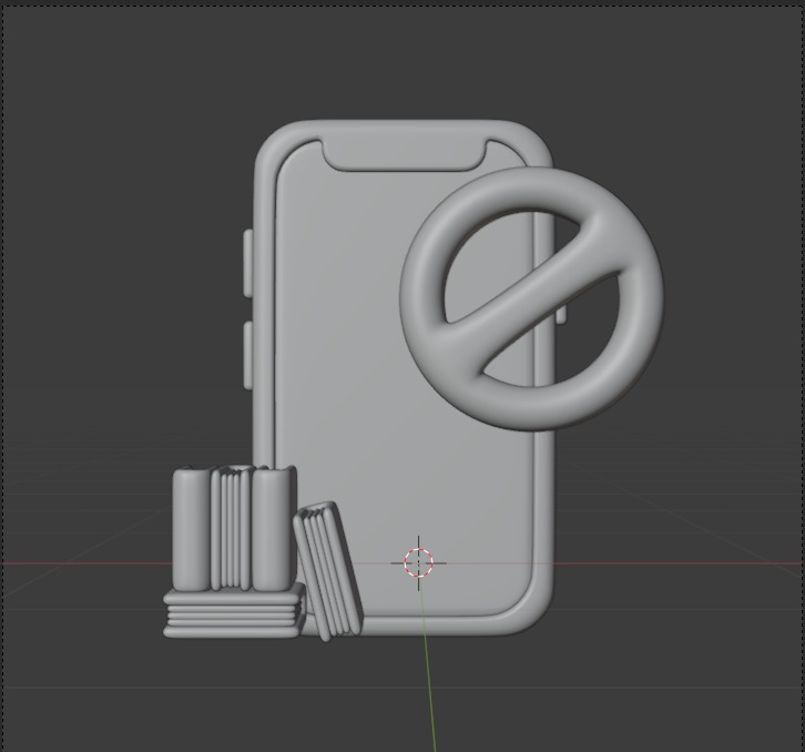 Library 3d Illustration Icon Pack 3D model_93