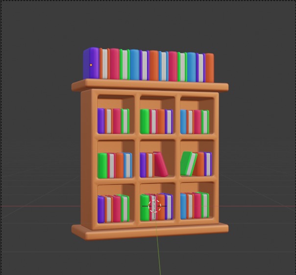 Library 3d Illustration  Icon Pack 3D model_40